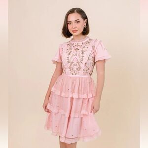 Ivy City Co Ingrid Embroidered Dresss